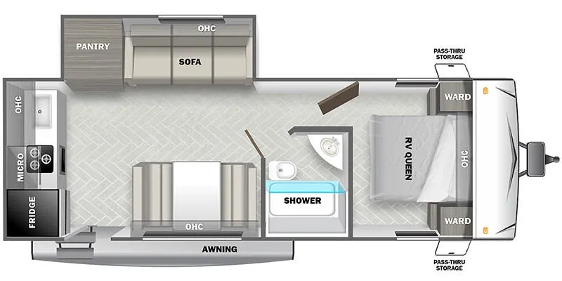 Forest River Salem Select Southwest 228RK floor plan