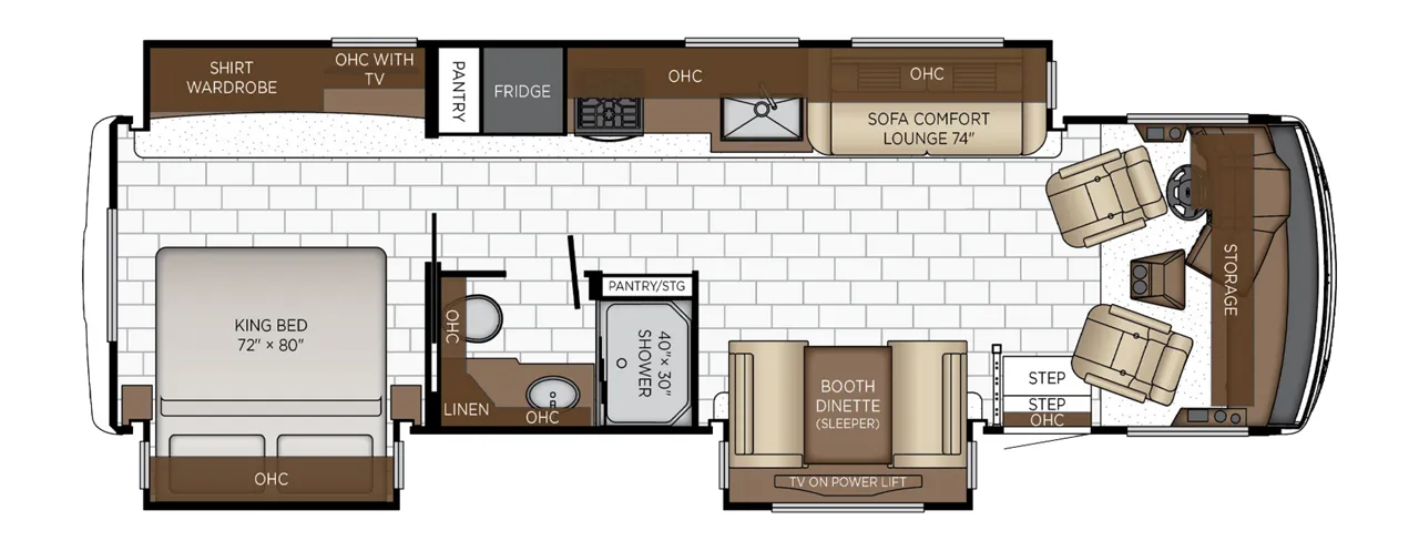 Newmar Bay Star Sport 3225 floor plan