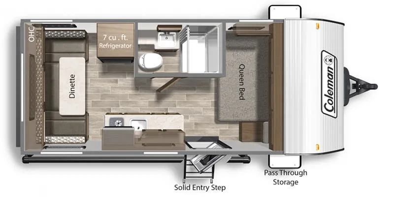 Dutchmen Coleman Lantern LT 17RDWE floor plan