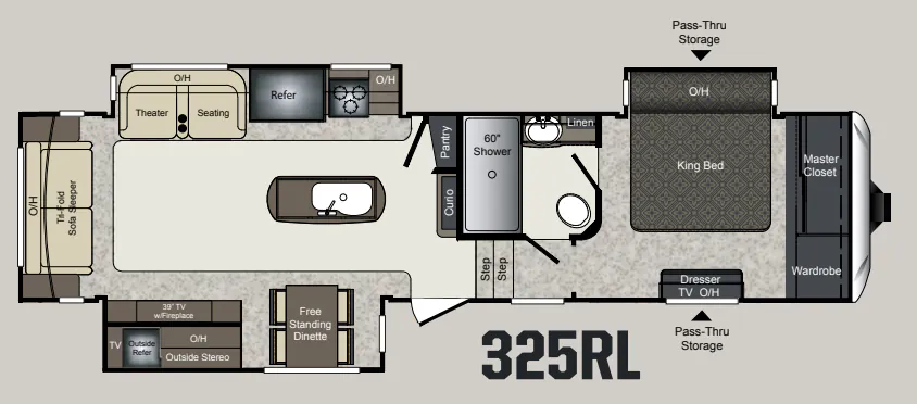 Keystone Laredo 325RL floor plan