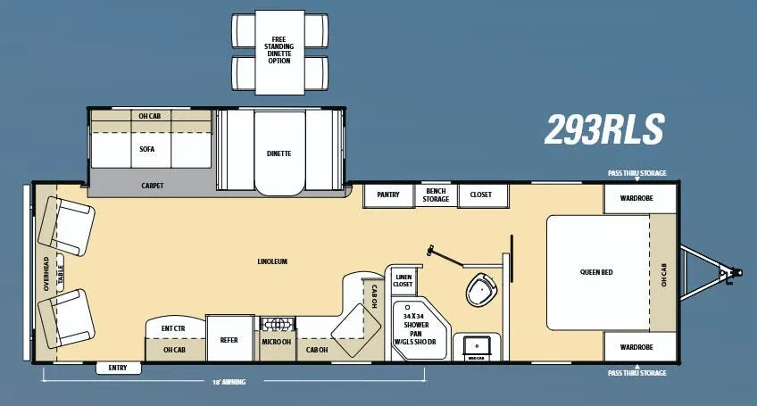 Coachmen Catalina 293RLS floor plan