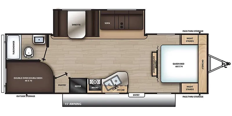 2023 Coachmen Catalina Summit Series 8 261BHS - Floor plan