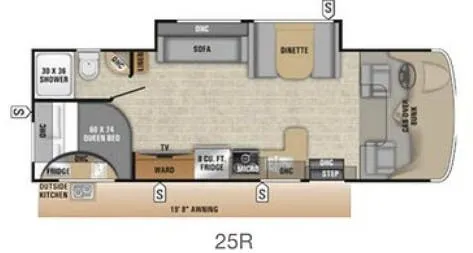 Entegra Coach Odyssey 25R floor plan