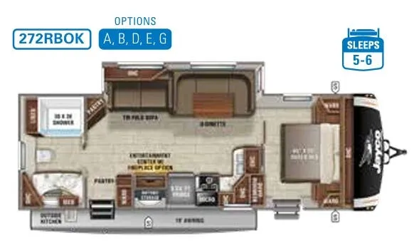 Jayco Eagle HT 272RBOK floor plan