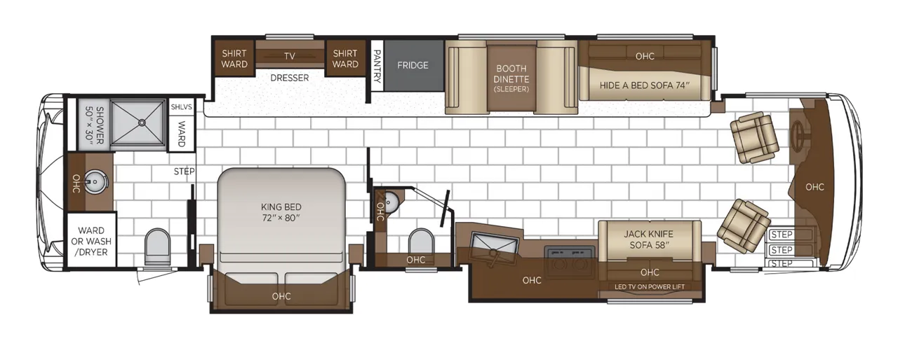 2025 Newmar Ventana 3809 - Floor plan