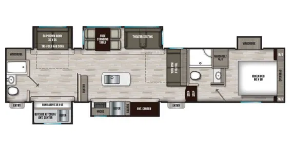 Coachmen Chaparral 367BH floor plan