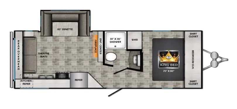 CrossRoads Volante 25RL floor plan