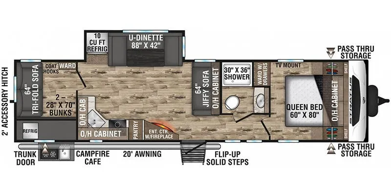 Venture RV Stratus SR321VQB floor plan