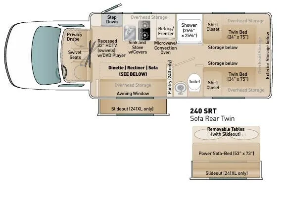 Coach House Platinum II 240 SRT floor plan