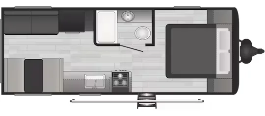 Keystone Hideout 20RDNWE floor plan