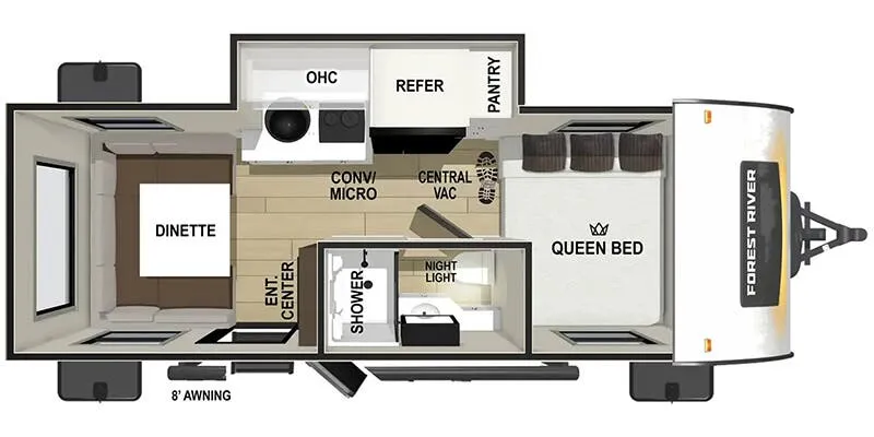 2026 Forest River R-POD RP-190 - Floor plan