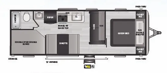 2021 Keystone Springdale 260BH - Floor plan