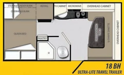 Coachmen Apex 18BH floor plan