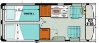 Sportsmobile Transit 111S floor plan