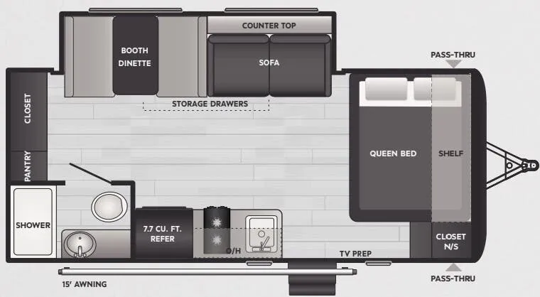 Keystone Springdale Mini 1860SS floor plan