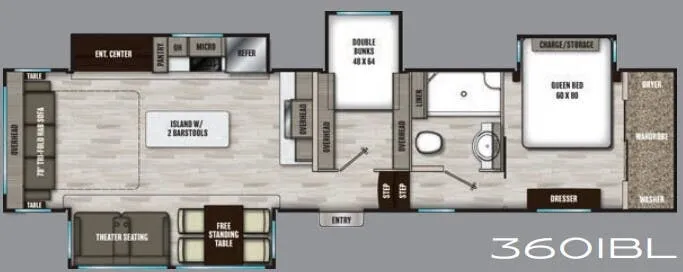 Coachmen Chaparral 360IBL floor plan