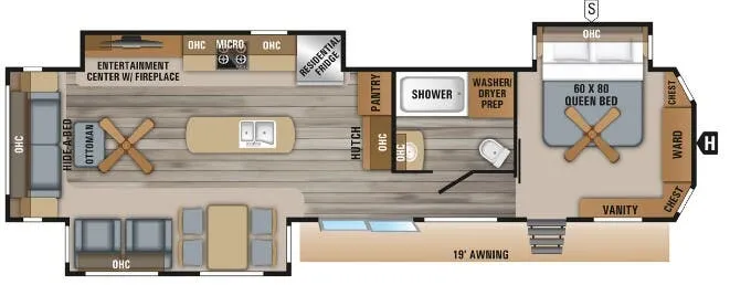 Jayco Jay Flight Bungalow 40RLTS floor plan