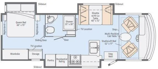 Winnebago Intent 28Y floor plan