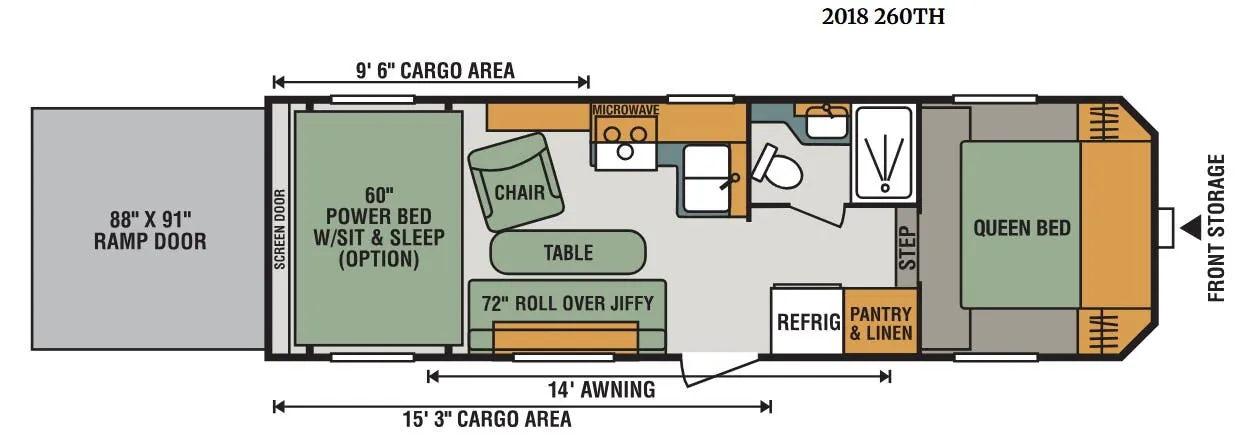 K-Z Sportster 260TH floor plan