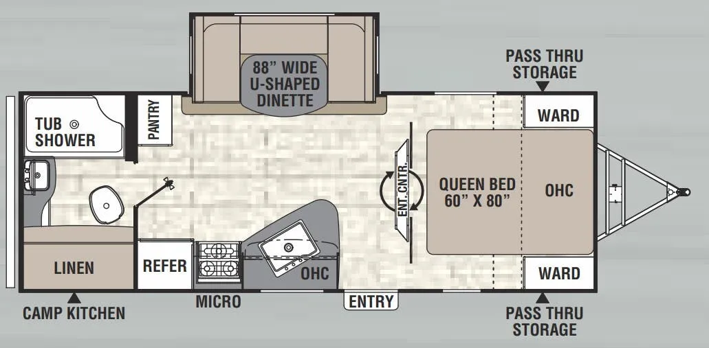 Coachmen Freedom Express Ultra Lite 231 RBDS floor plan