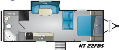 Heartland North Trail 22FBS floor plan