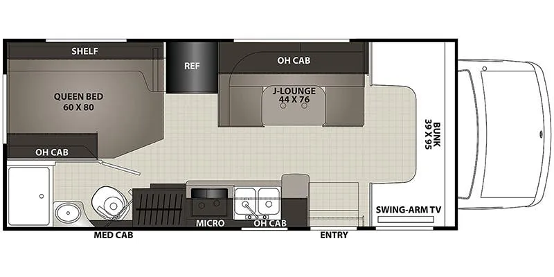 Coachmen Cross Trek 22XG floor plan