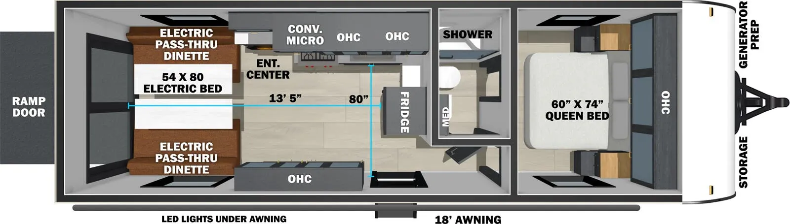 Forest River Sandstorm 2513 floor plan
