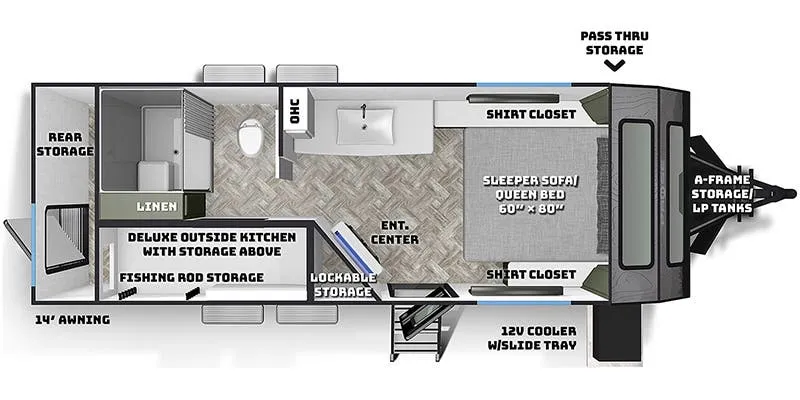 Palomino Pause 20.2 floor plan
