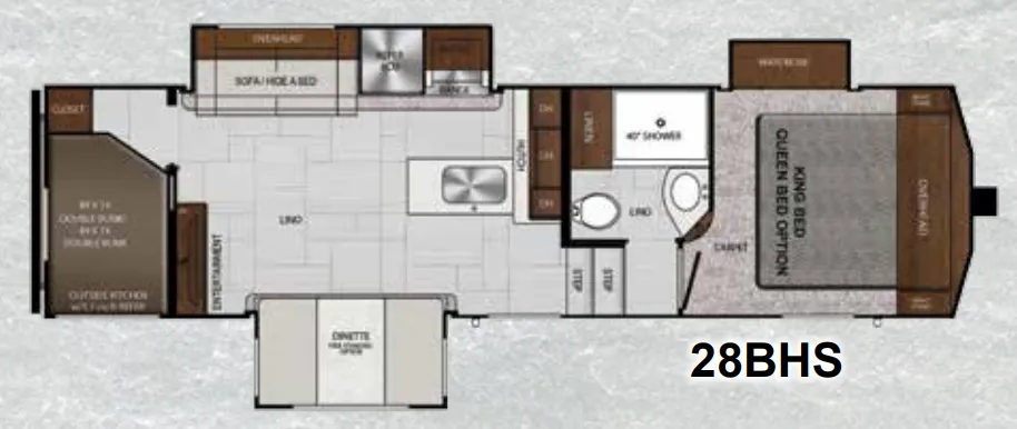 Forest River Impression 28BHS floor plan