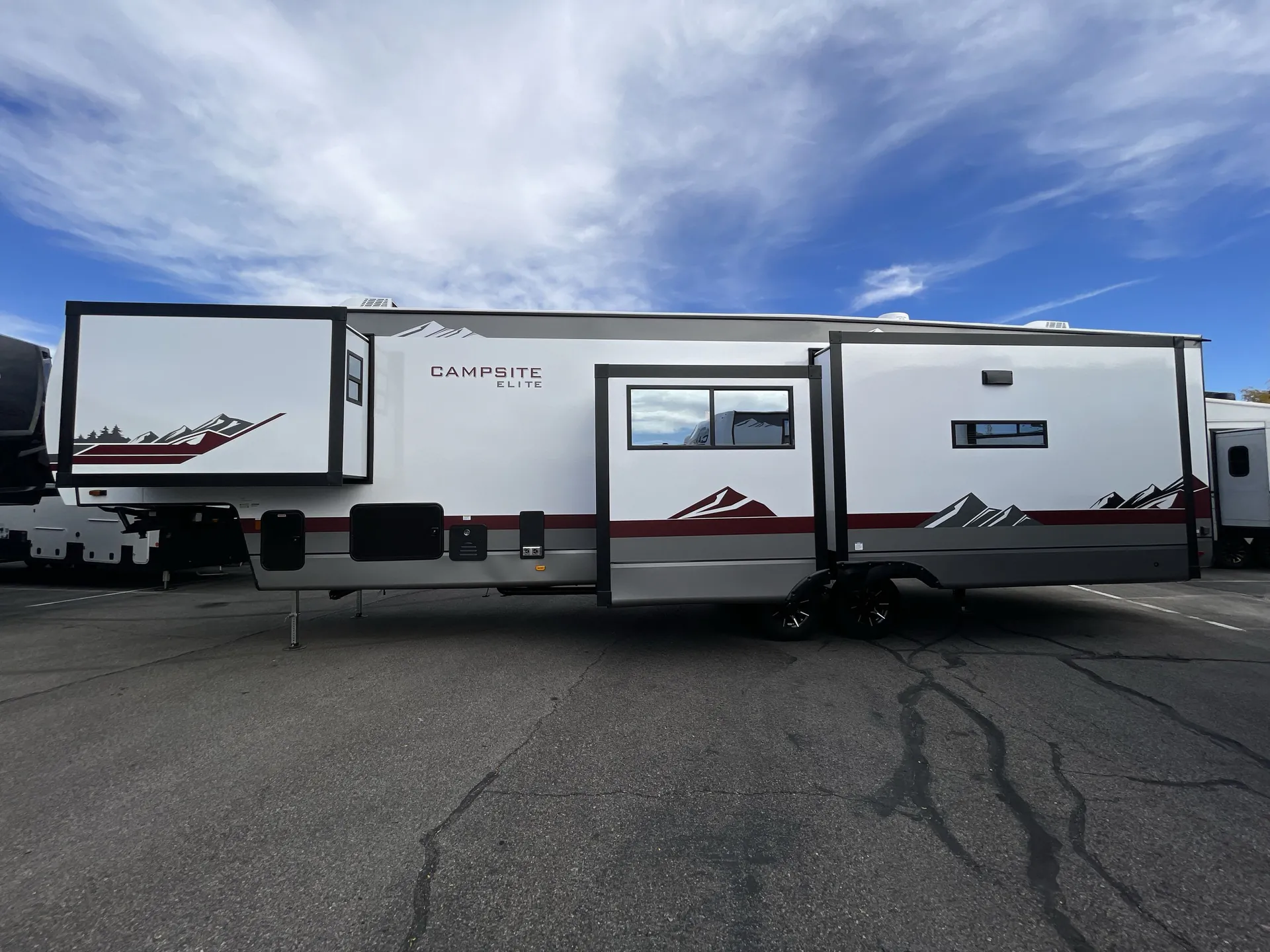2027 Forest River Campsite Elite 36RF — off campside