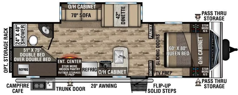 Venture RV SportTrek ST281VBH floor plan