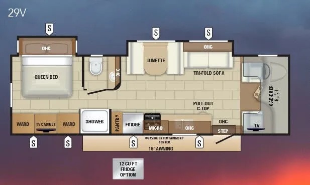 Entegra Coach Esteem 29V floor plan