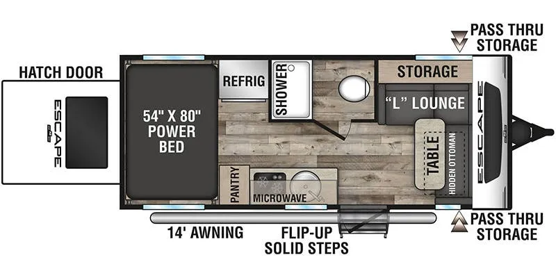 K-Z Escape E18 Hatch floor plan