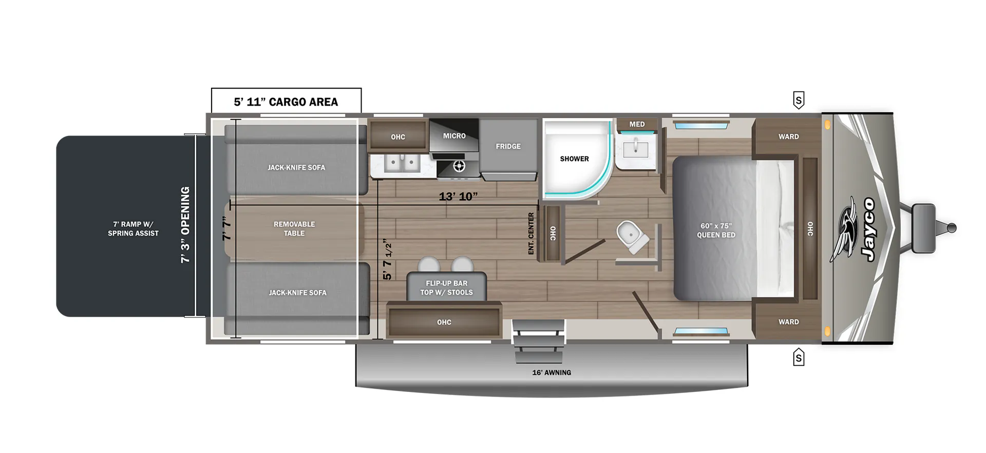 Jayco Jay Flight 265TH floor plan
