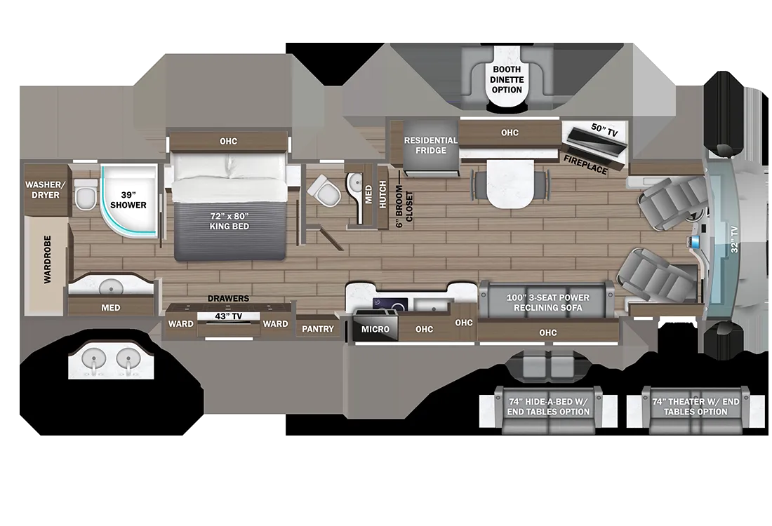 Entegra Coach Aspire 44B floor plan