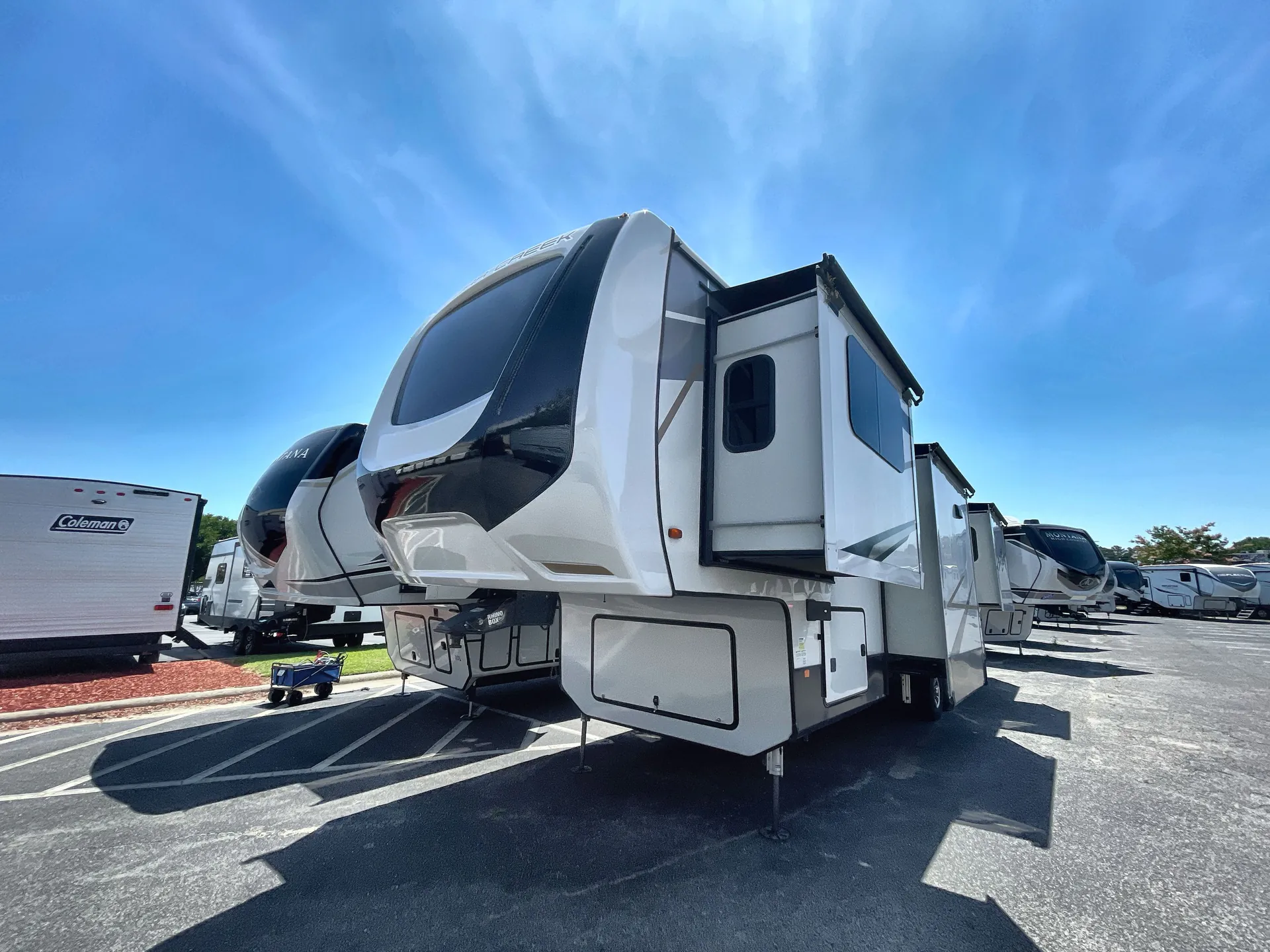 2022 Forest River Cedar Creek 371FL — campside