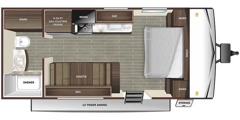 2024 Starcraft Autumn Ridge Single-Axle 182RB - Floor plan