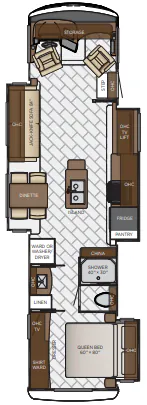 Newmar Canyon Star 3627 floor plan