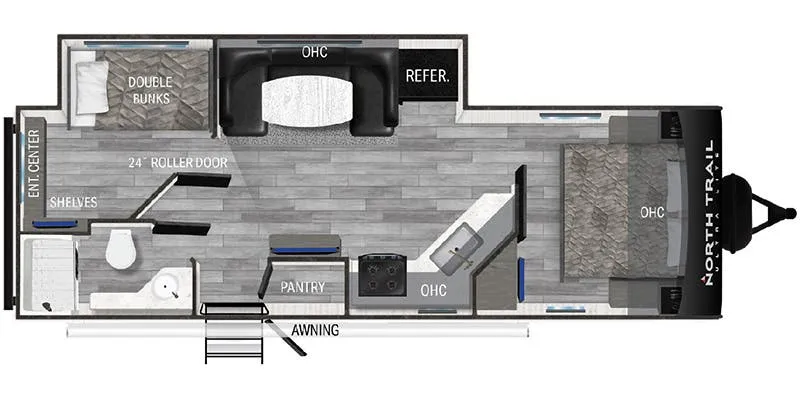 Heartland North Trail Ultra-Lite NT 26DBS floor plan