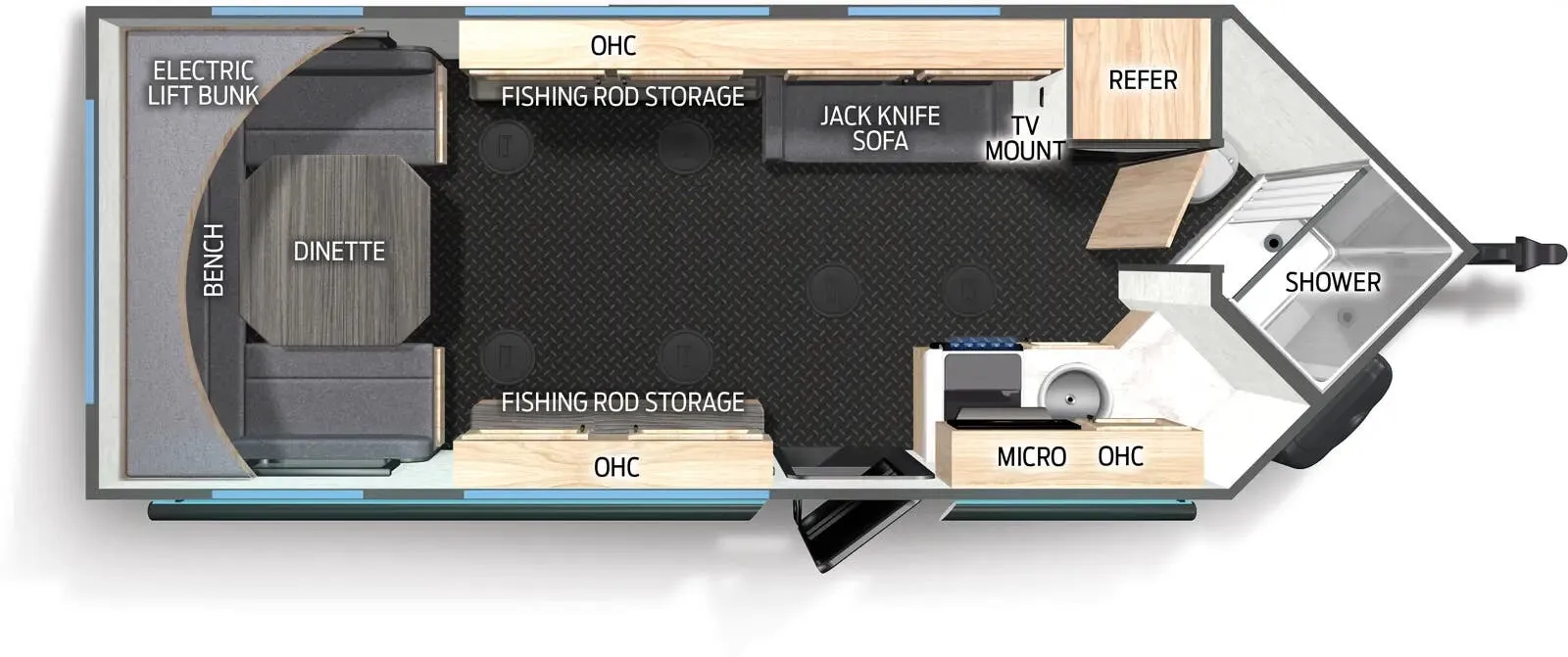 2026 Forest River Cherokee Grey Wolf 17MP - Floor plan