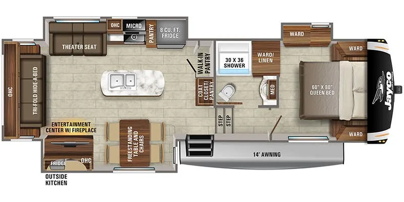 Jayco Eagle HT 30.5RSOK floor plan