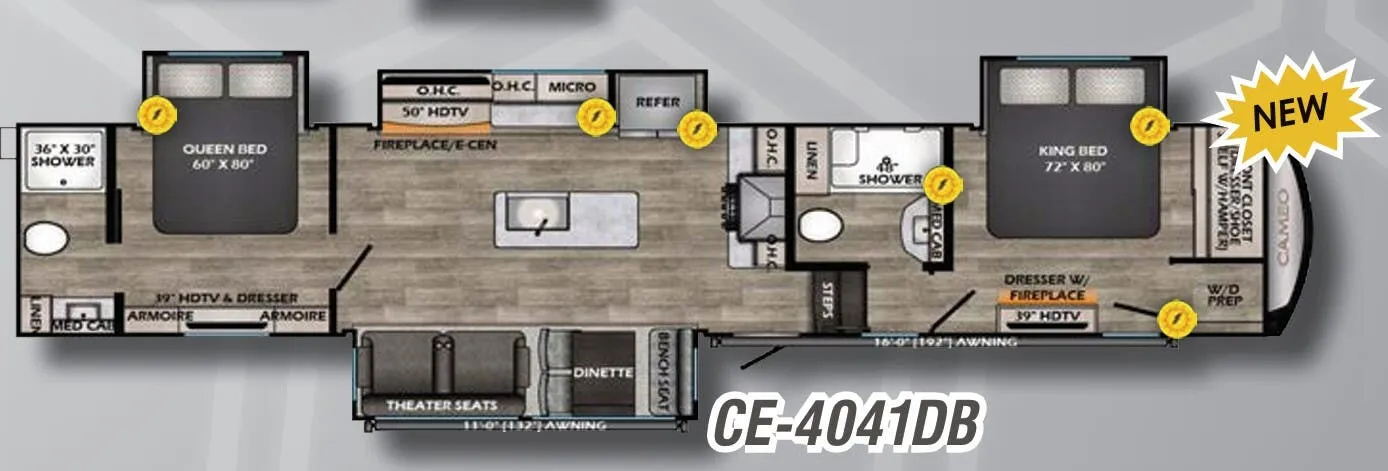CrossRoads Cameo 4041DB floor plan