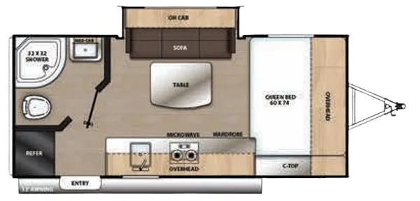 Coachmen Catalina Summit Series 7 7 174FQS floor plan
