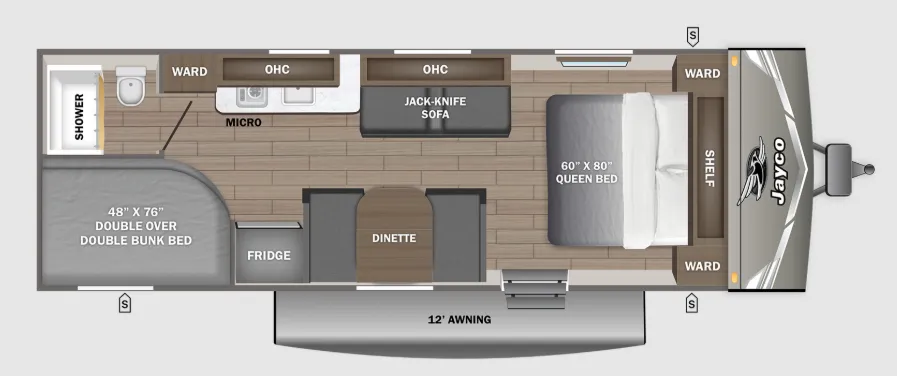Jayco Jay Flight Sport Edition 250BH floor plan