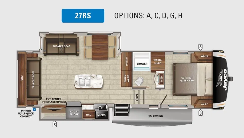 Jayco Eagle HT 27RS floor plan