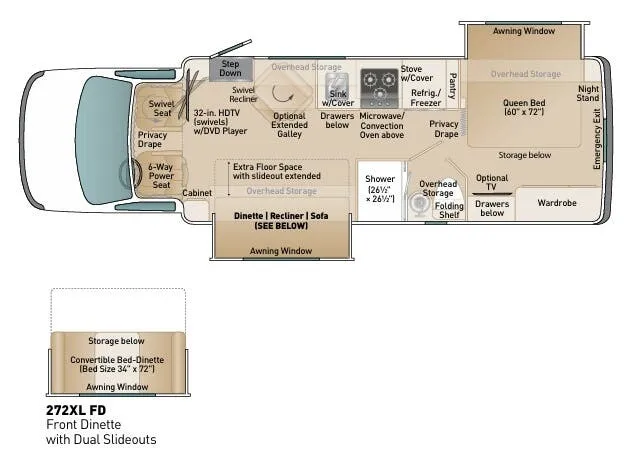 Coach House Platinum 272XL FD floor plan