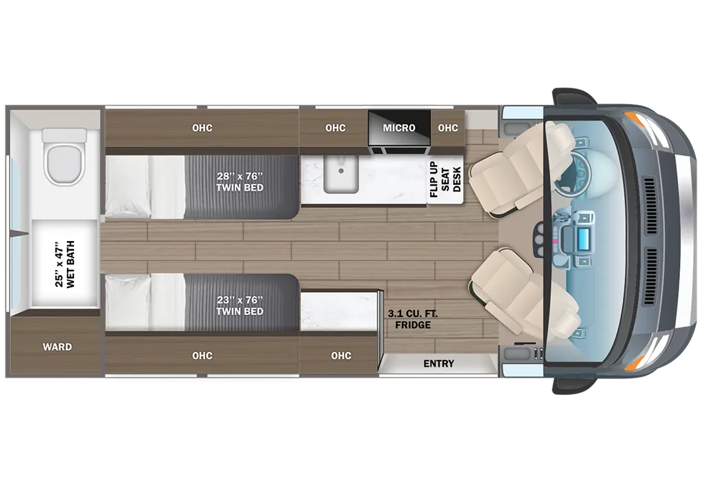 2027 Entegra Coach Expanse 21T floor plan