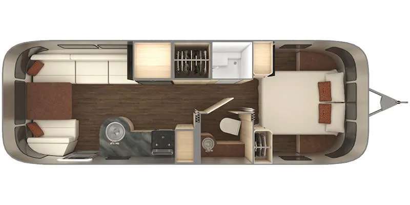 2022 Airstream International 27FB floor plan