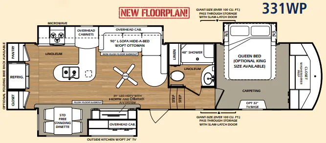 Forest River Wildcat 331WP floor plan