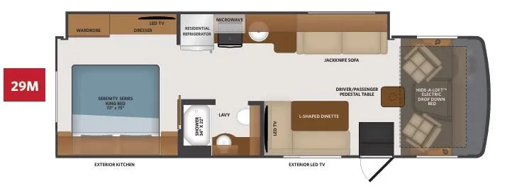 Fleetwood Flair 29M floor plan